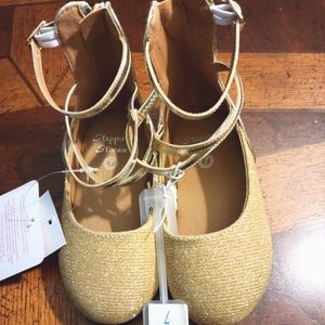 Stepping Stones-🆕️-Toddler Girl's-Dress Shoes-Size 7-Gold